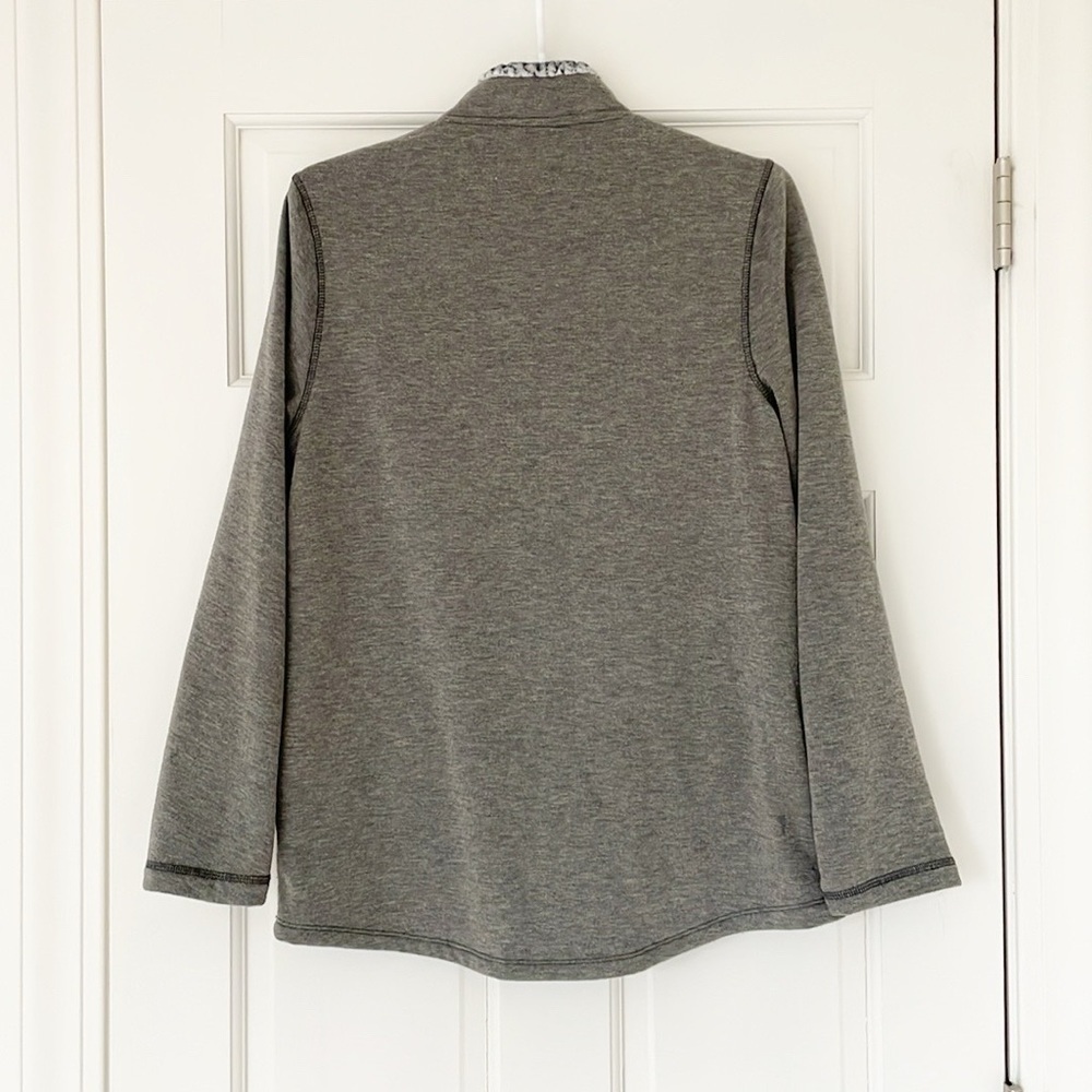 CUDDL DUDS zip up knit jacket size S grey pockets - Picture 2 of 7